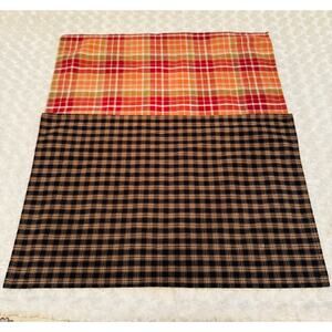 Park Designs Goldsboro NC Plaid Tartan Autumn Harvest Cotton Large Dish Towels